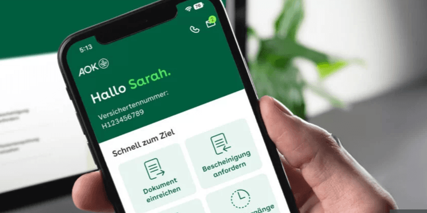 Onlineportal "Meine AOK" Titelbild