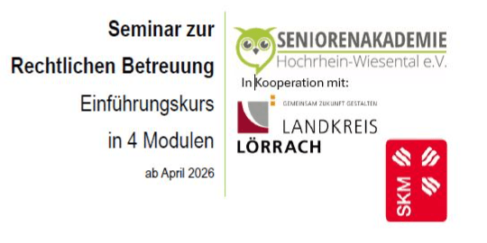 Seminar zur Rechtlichen Betreuung ab April 2026
